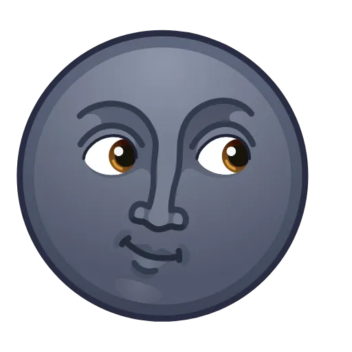 Стикерпак Moon Emoji для Telegram — скачать