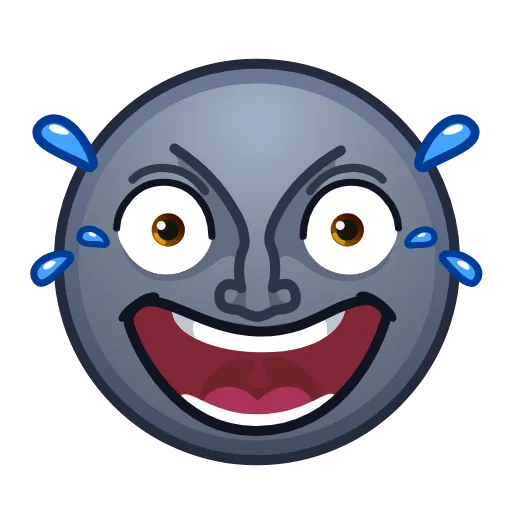 🤣 Стикер «Moon Emoji» для Telegram