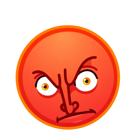 😡 Стикер «Moon Emoji» для Telegram