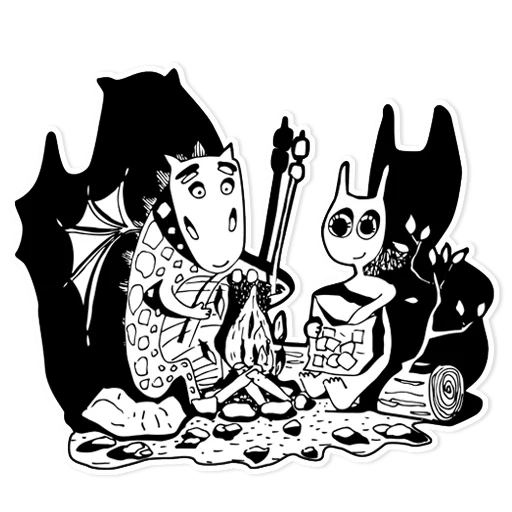 🐲 Стикер «Moonlight» для Telegram