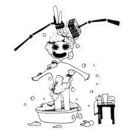 🛁 Стикер «Moonlight» для Telegram