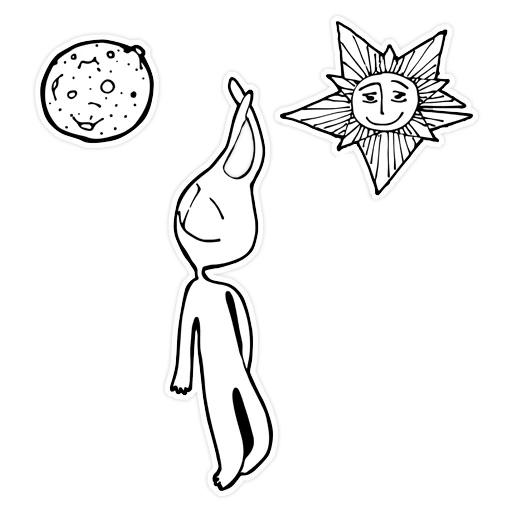 🌚 Стикер «Moonlight» для Telegram