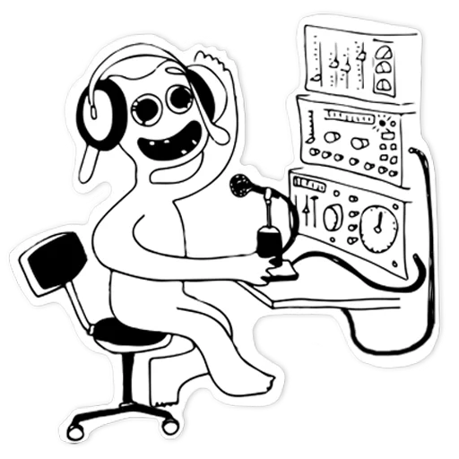 📻 Стикер «Moonlight» для Telegram