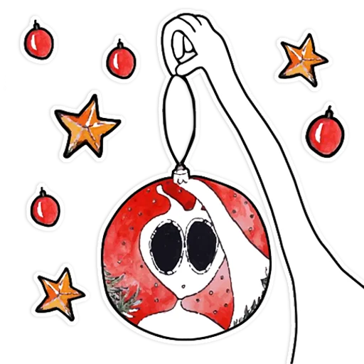 🎄 Стикер «Moonlight» для Telegram