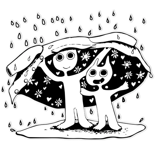 ☔ Стикер «Moonlight» для Telegram