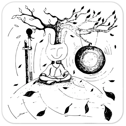 🧘‍♀️ Стикер «Moonlight» для Telegram
