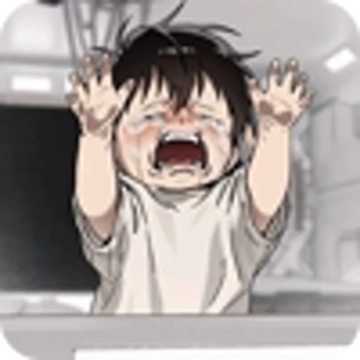 😭 Эмодзи «Mori On the Way to See Mom» для Telegram