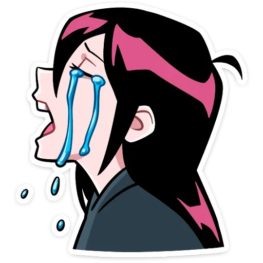 😭 Стикер «мори без кринж надписей» для Telegram