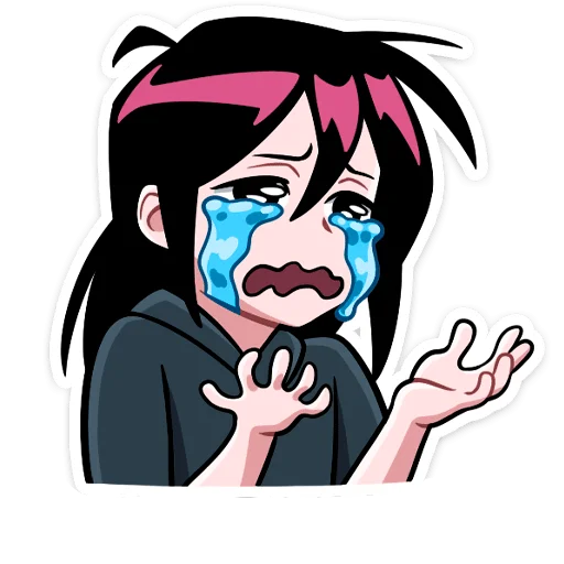 😭 Стикер «мори без кринж надписей» для Telegram