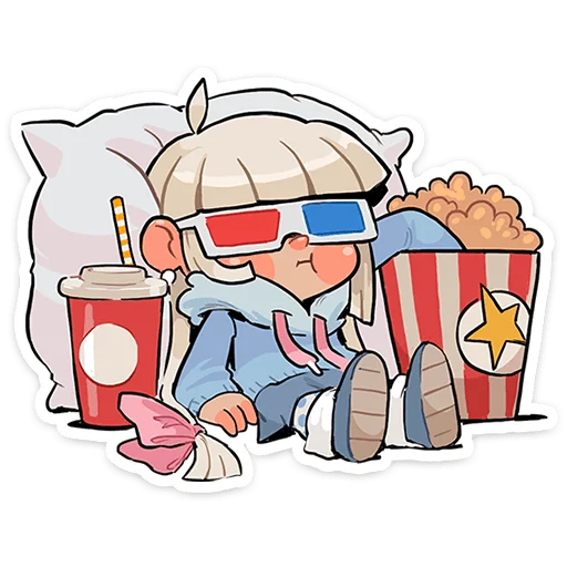 😎 Стикер «Дед Мороз и Снегурочка» для Telegram