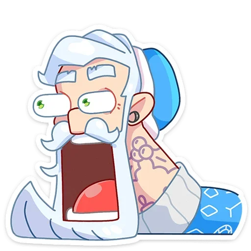 😱 Стикер «Мистер Мороз» для Telegram