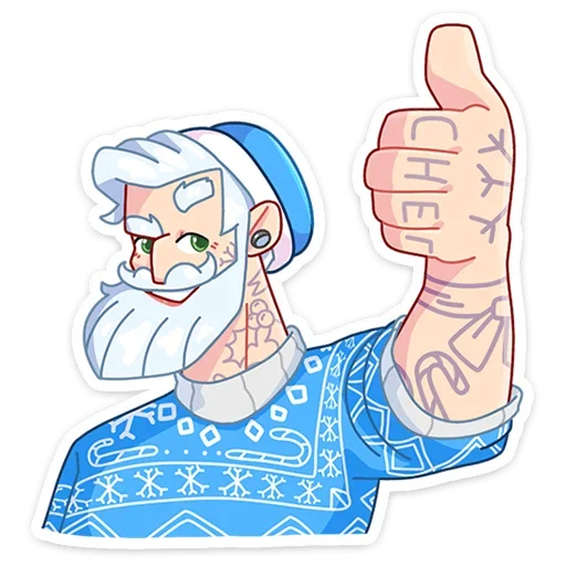 Стикерпак Мистер Мороз для Telegram — скачать