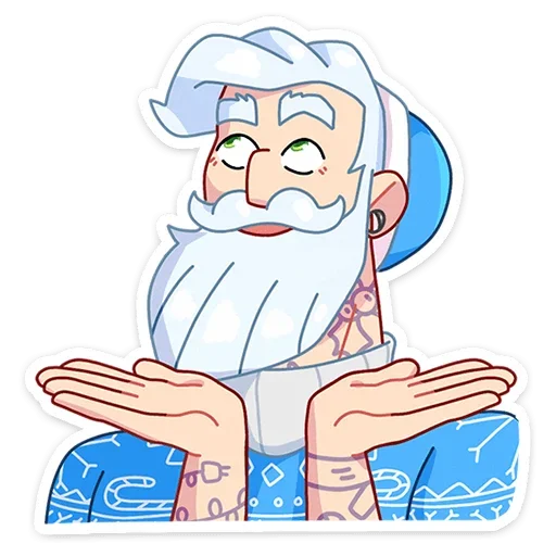 🤷‍♂️ Стикер «Мистер Мороз» для Telegram