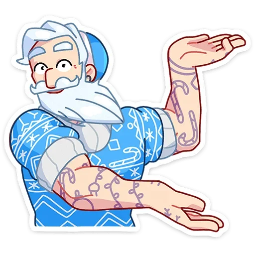 🤷‍♂️ Стикер «Мистер Мороз» для Telegram