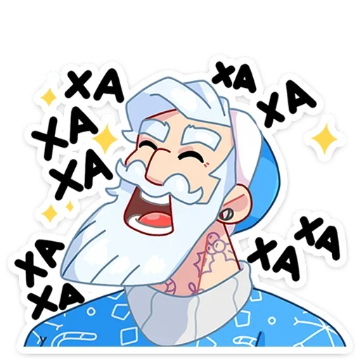 😂 Стикер «Мистер Мороз» для Telegram