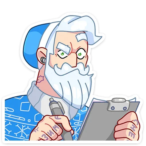😡 Стикер «Мистер Мороз» для Telegram