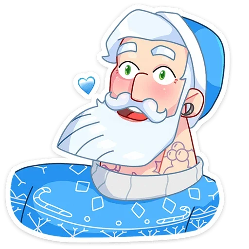 ❤️ Стикер «Мистер Мороз» для Telegram