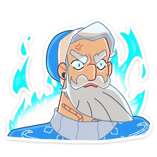 😡 Стикер «Мистер Мороз» для Telegram