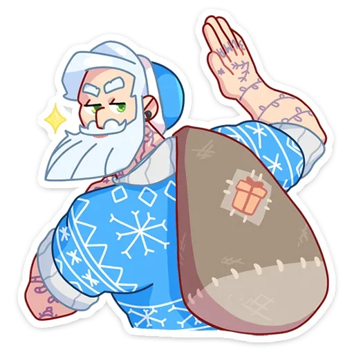 👋 Стикер «Мистер Мороз» для Telegram