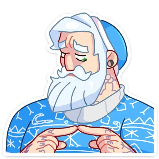 ☺️ Стикер «Мистер Мороз» для Telegram