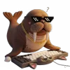 👳 Эмодзи «Морж» для Telegram