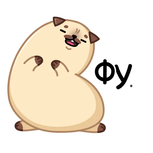 🥴 Эмодзи «Анимированный набор эмоджи с мопсом Моши из ВК» для Telegram