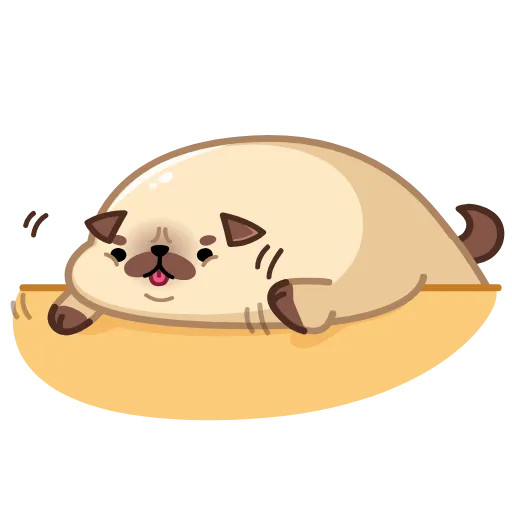 😖 Эмодзи «Мопс Моши» для Telegram