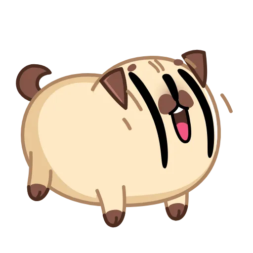 😌 Эмодзи «Мопс Моши» для Telegram