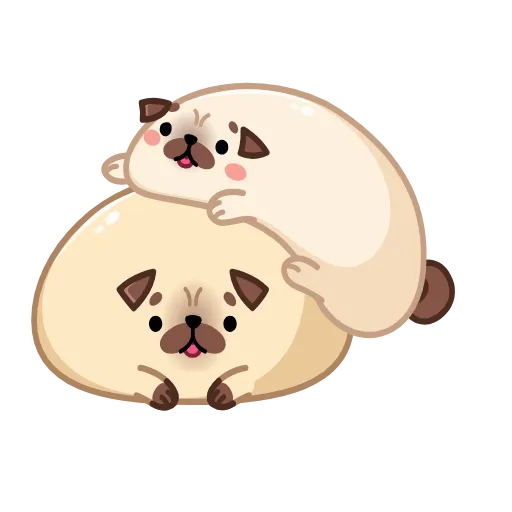 🤗 Эмодзи «Мопс Моши» для Telegram
