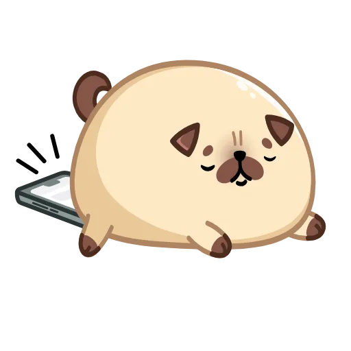 🫨 Эмодзи «Мопс Моши» для Telegram