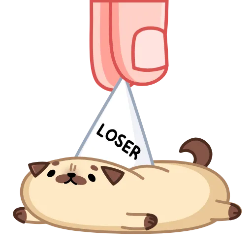 😔 Эмодзи «Мопс Моши» для Telegram