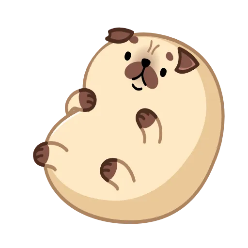 😈 Эмодзи «Мопс Моши» для Telegram
