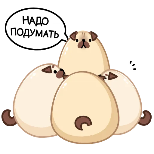 🤔 Эмодзи «Мопс Моши» для Telegram