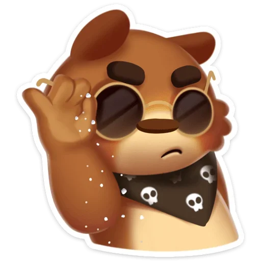 😎 Стикер «Мишка Мотя» для Telegram