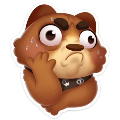 😩 Стикер «Мишка Мотя» для Telegram