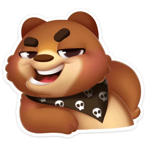 😏 Стикер «Мишка Мотя» для Telegram