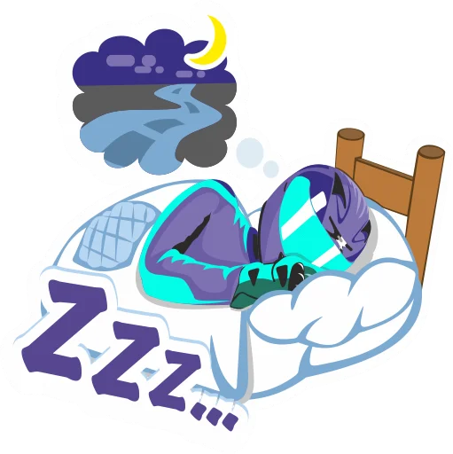 😴 Стикер «motomem» для Telegram