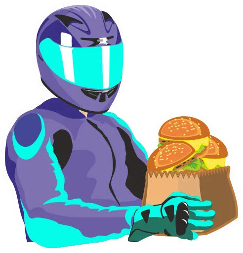 🍔 Стикер «motomem» для Telegram