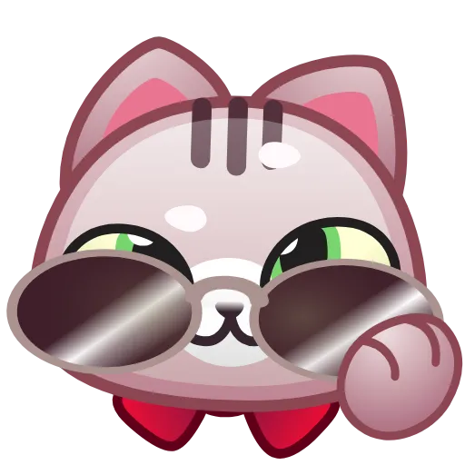 😎 Стикер «Motty Cat Emoji» для Telegram