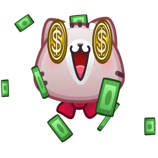 🤑 Стикер «Motty Cat Emoji» для Telegram