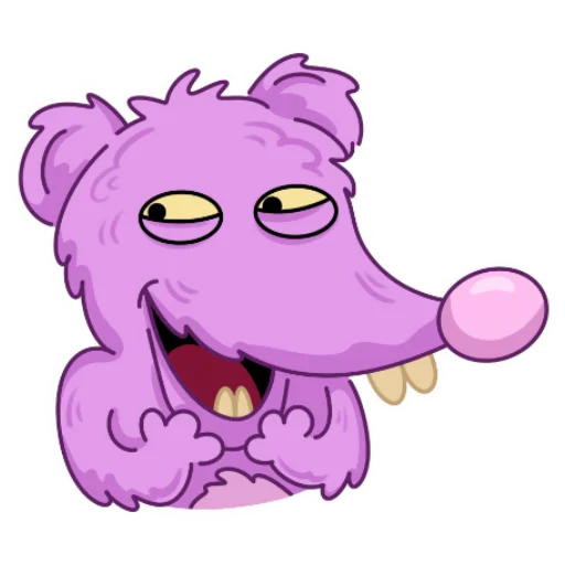 Стикерпак Мыша FLUFFY для Telegram — скачать