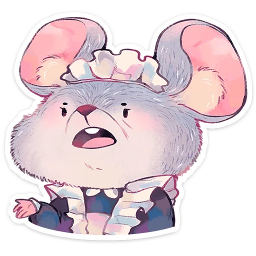 🐭 Стикер «Мышка Мэйд» для Telegram
