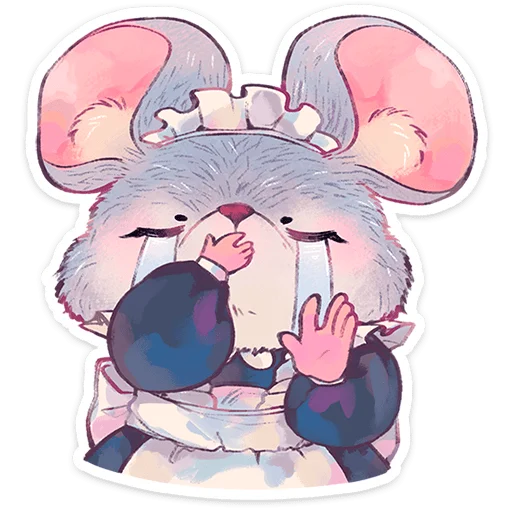 🐭 Стикер «Мышка Мэйд» для Telegram