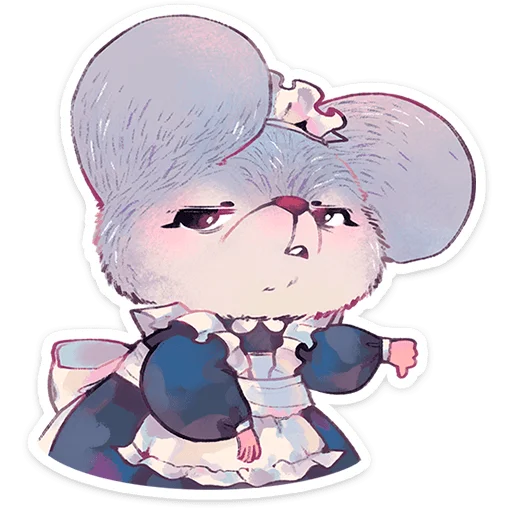🐭 Стикер «Мышка Мэйд» для Telegram