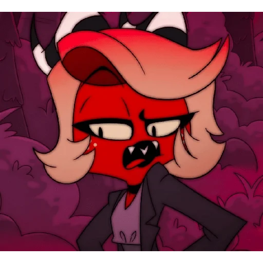 👿 Стикер «Moxy 666 / helluva boss» для Telegram