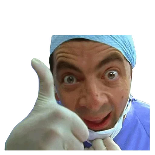 👍 Стикер «Мистер Бин» для Telegram