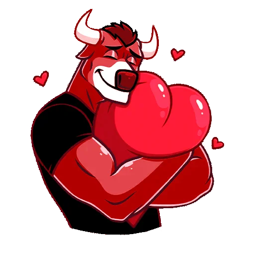 🥰 Стикер «MrBull» для Telegram