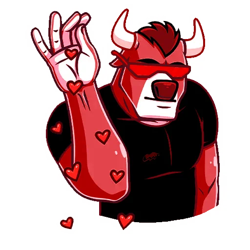 💕 Стикер «MrBull» для Telegram