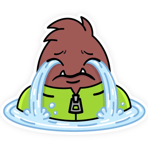 😭 Стикер «Мистер Клещ» для Telegram