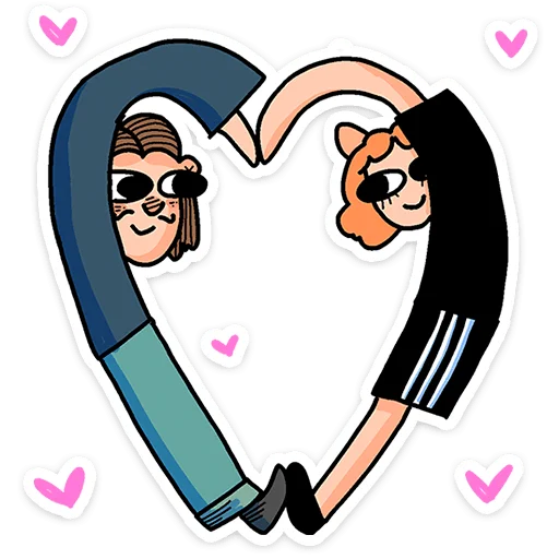 ❤ Стикер «Mr. & Mrs. Преколер» для Telegram
